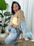 Jupiter Contrast Sleeve Jumper