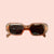 Farrah Sunglasses Clear Orange